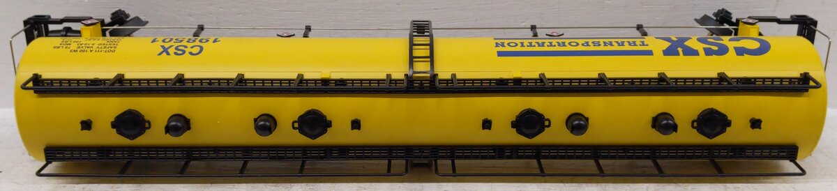 MTH 20-96023 O CSX 20,000 Gallon 4-Compartment Tank Car #198501 EX/Box