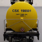 MTH 20-96023 O CSX 20,000 Gallon 4-Compartment Tank Car #198501 EX/Box