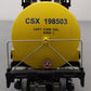 MTH 20-96023 O CSX 20,000 Gallon 4-Compartment Tank Car #198503 EX/Box