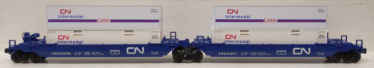 Lionel 6-16912 O Gauge Canadian National Maxi-Stack Intermodal Cars EX/Box