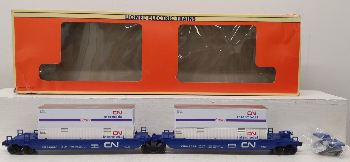 Lionel 6-16912 O Gauge Canadian National Maxi-Stack Intermodal Cars EX/Box