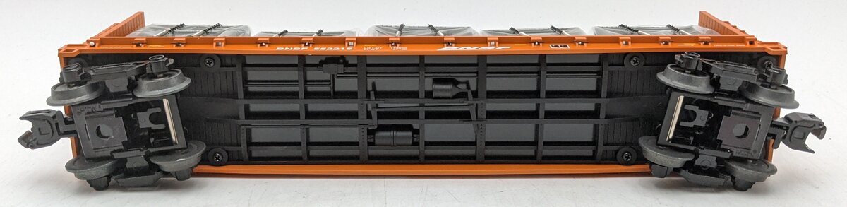 MTH 30-76604 O Burlington Northern & Santa Fe Flat Car with Bulkheads & LCL NIB