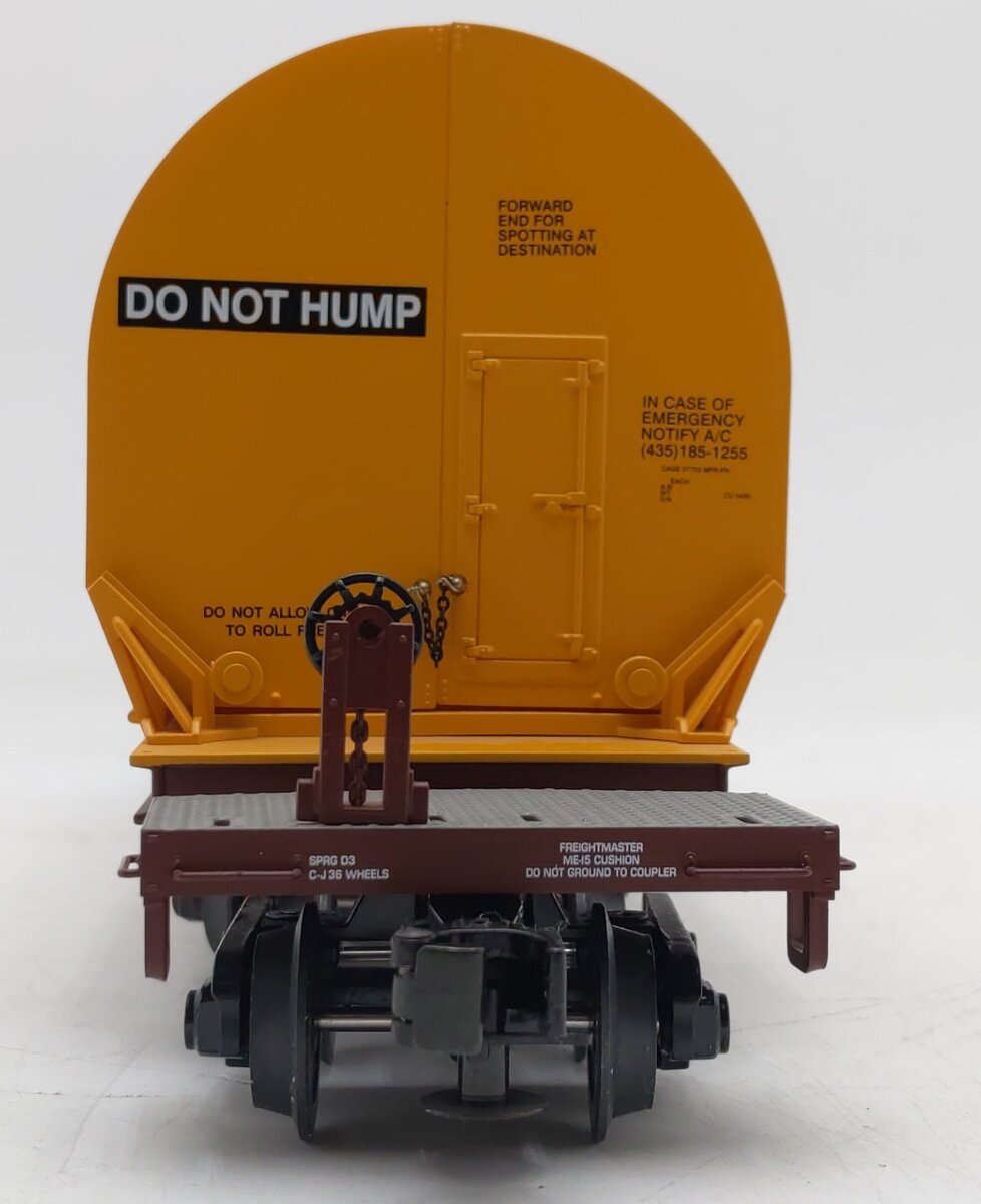 MTH 20-98398 O BNSF 47' TTX Heavy Duty Flat Car w/Cover #910050 EX/Box