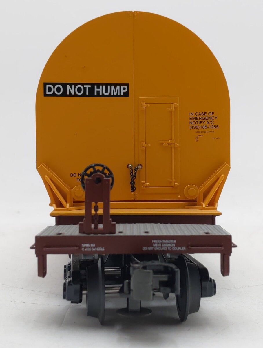 MTH 20-98398 O BNSF 47' TTX Heavy Duty Flat Car w/Cover #910050 EX/Box