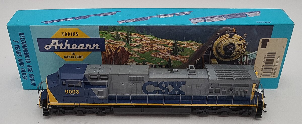 Athearn 4918 HO Scale CSX C44-9W Powered Diesel Locomotive #9003 EX/Box