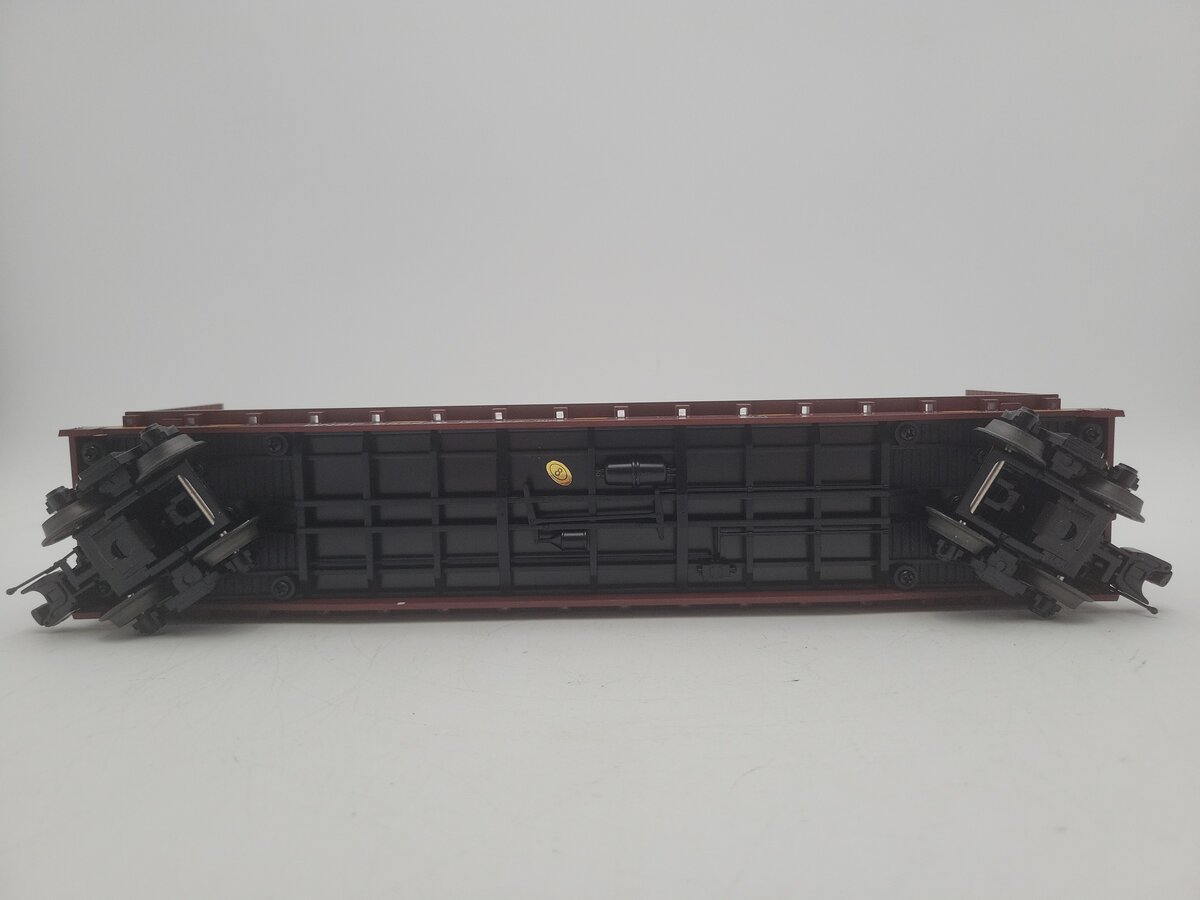 MTH 20-98659 BNSF Flat Car w/Bulkheads w/Covered Wood Load V2 EX/Box