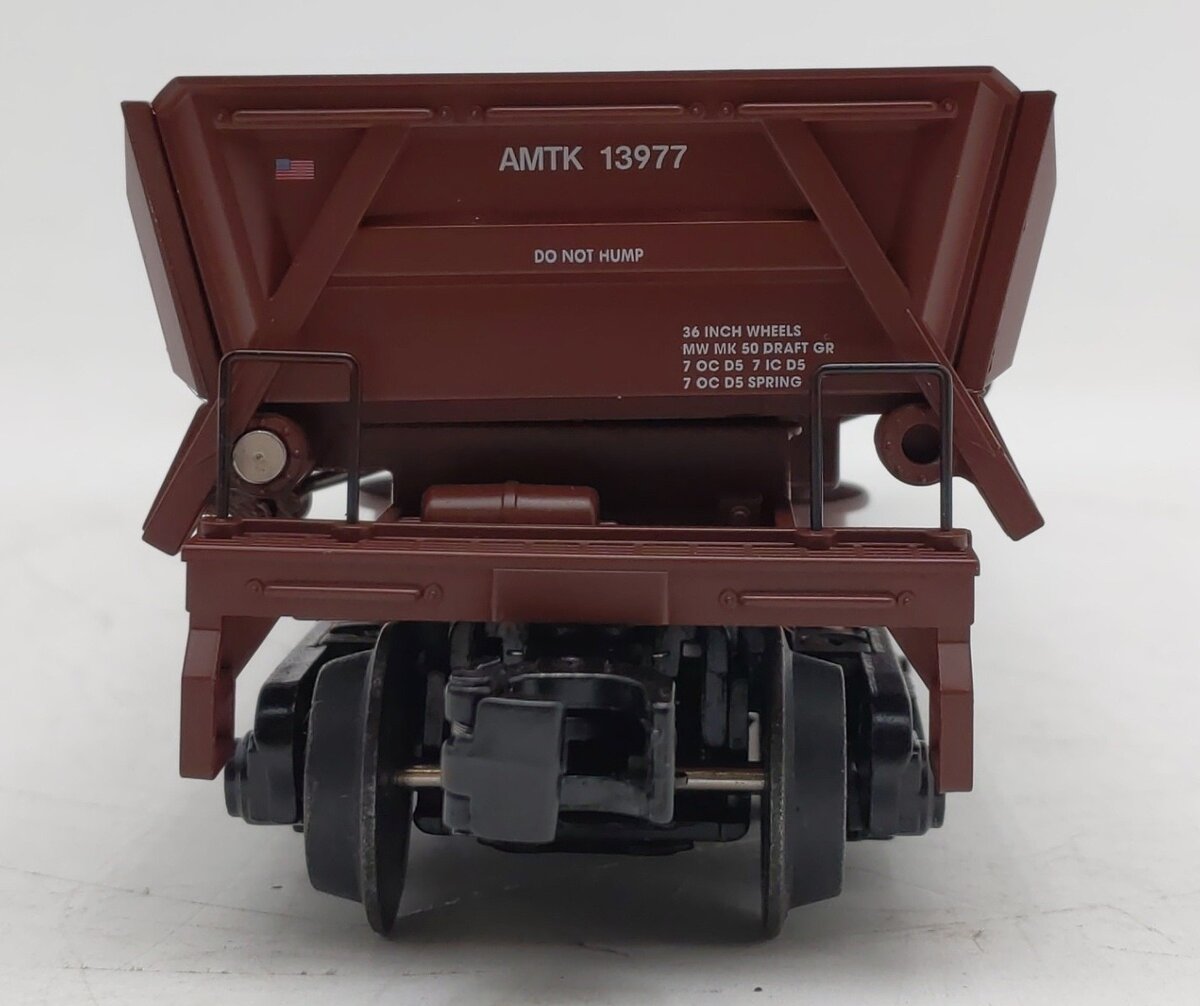 Atlas 3009961-4 O Gauge Amtrak Premier Operating Dump Car w/Load #13977 LN/Box