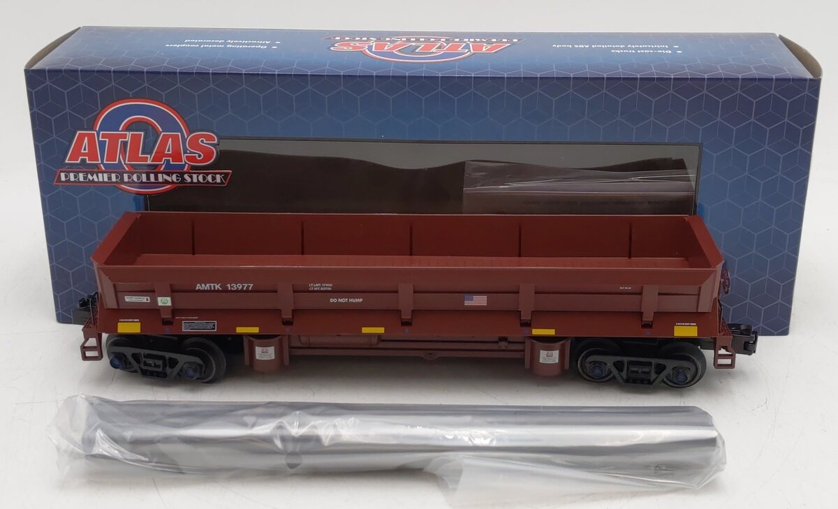 Atlas 3009961-4 O Gauge Amtrak Premier Operating Dump Car w/Load #13977 LN/Box