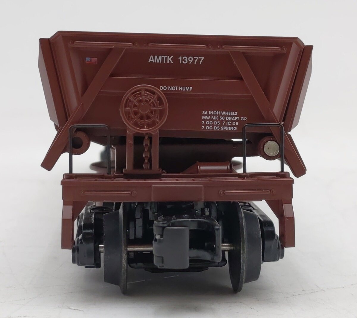 Atlas 3009961-4 O Gauge Amtrak Premier Operating Dump Car w/Load #13977 LN/Box