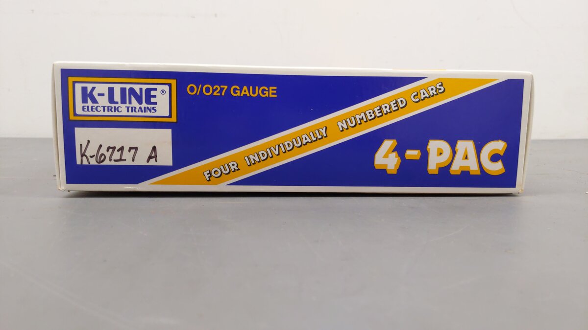 K-Line K-6717A O Gauge CSX 4-Pac Car Set EX/Box
