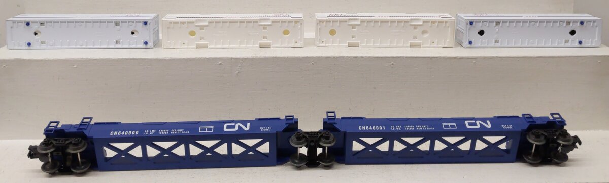 Lionel 6-16912 O Gauge Canadian National Maxi-Stack Intermodal Cars EX