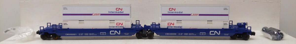 Lionel 6-16912 O Gauge Canadian National Maxi-Stack Intermodal Cars EX