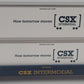 MTH 30-4213A O Gauge CSX Husky Stack Car w/ Intermodal Containers #620156 EX/Box