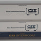 MTH 30-4213A O Gauge CSX Husky Stack Car w/ Intermodal Containers #620156 EX/Box