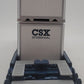 MTH 30-4213A O Gauge CSX Husky Stack Car w/ Intermodal Containers #620156 EX/Box