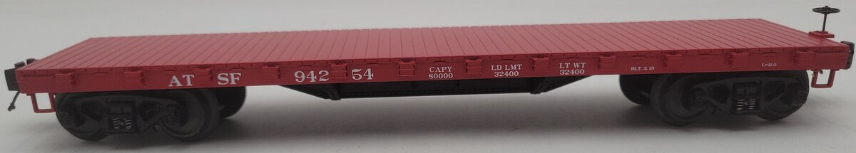 MTH 20-98455 O Santa Fe 50-Ton 41' Wood Flatcar #94254 EX/Box
