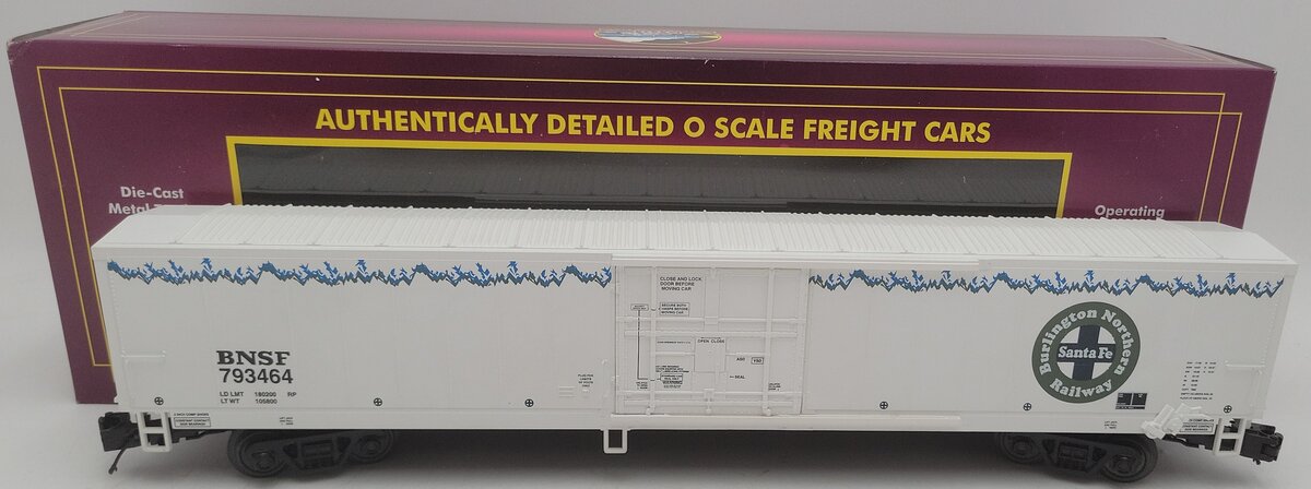MTH 20-94251 O Gauge BNSF 60' Reefer Car #793464 EX/Box