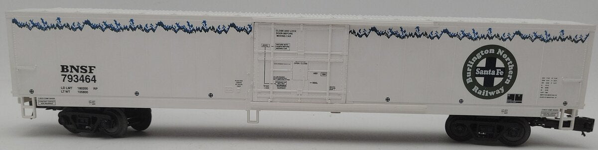 MTH 20-94251 O Gauge BNSF 60' Reefer Car #793464 EX/Box