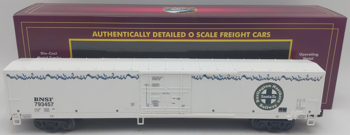 MTH 20-94251 O Gauge BNSF 60' Reefer Car #79357 EX/Box