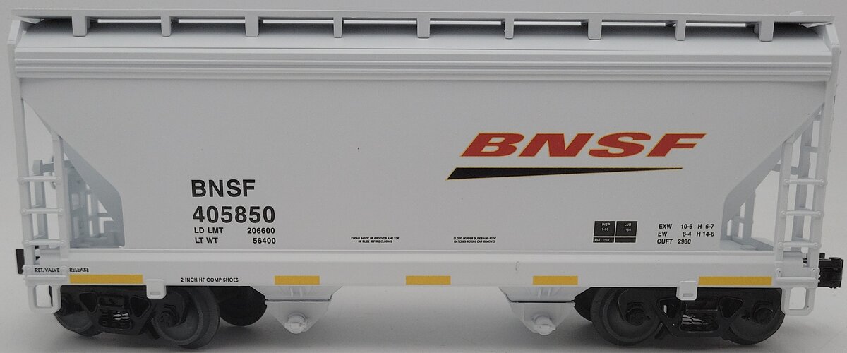 Lionel 6-84314 O Burlington Northern Santa Fe ACF 2-Bay Hopper Car #405850 LN/Box