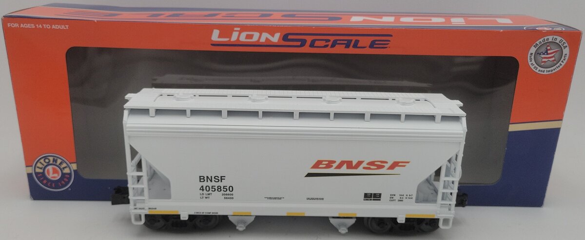 Lionel 6-84314 O Burlington Northern Santa Fe ACF 2-Bay Hopper Car #405850 LN/Box