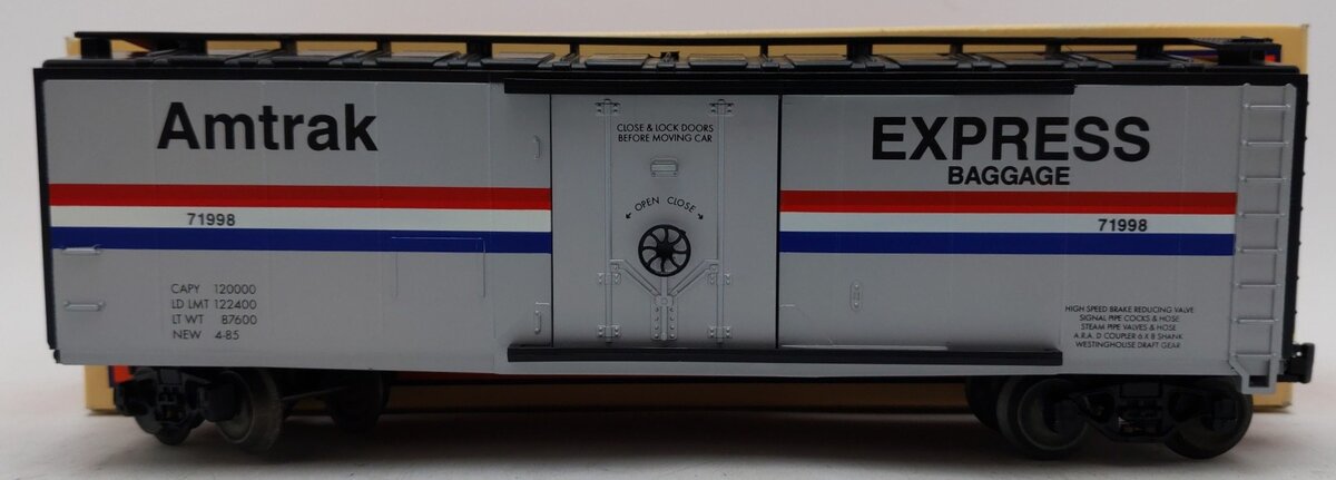 Lionel 6-71998 O Gauge Amtrak Express Baggage Box Car #71998 EX/Box