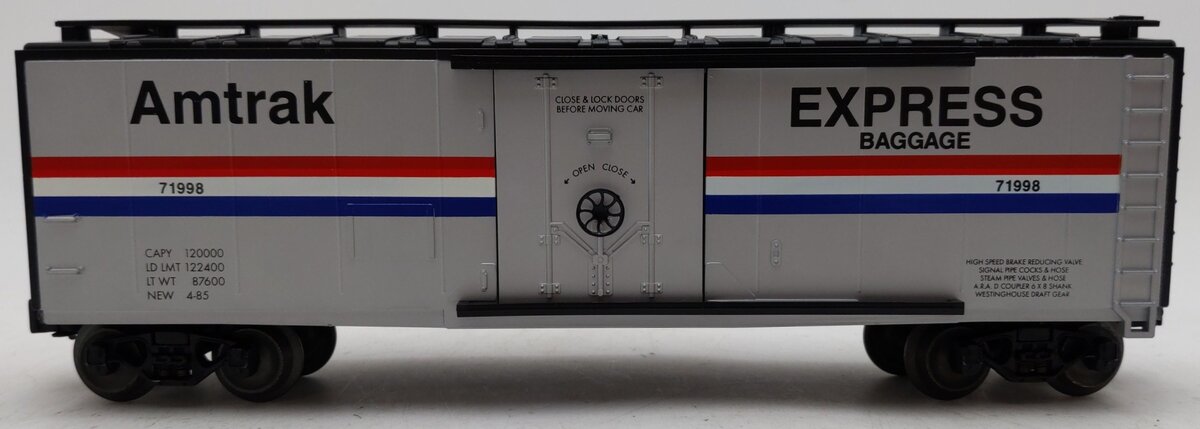 Lionel 6-71998 O Gauge Amtrak Express Baggage Box Car #71998 EX/Box