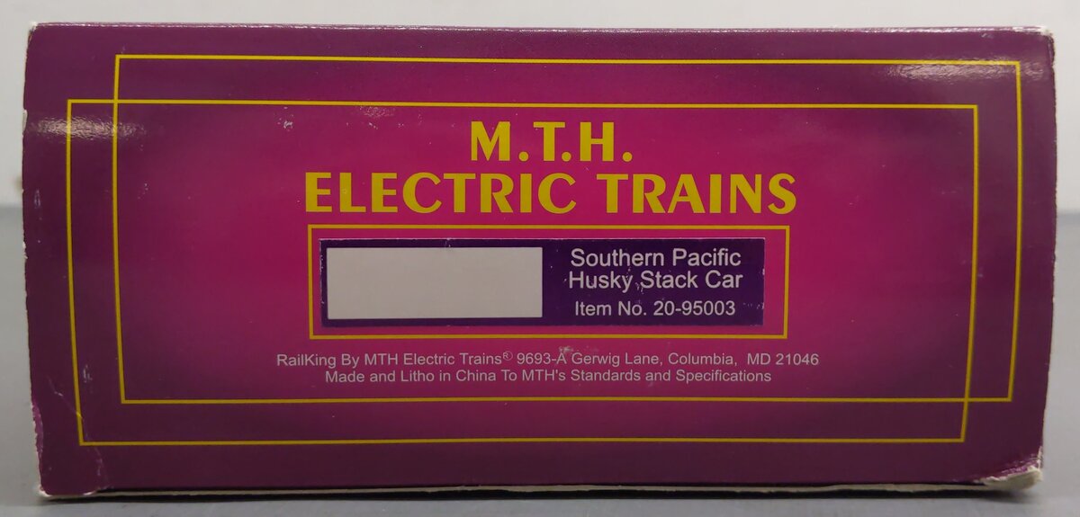 MTH 20-95003 O Gauge Southern Pacific Husky Stack Car #2415 w/Containers EX/Box