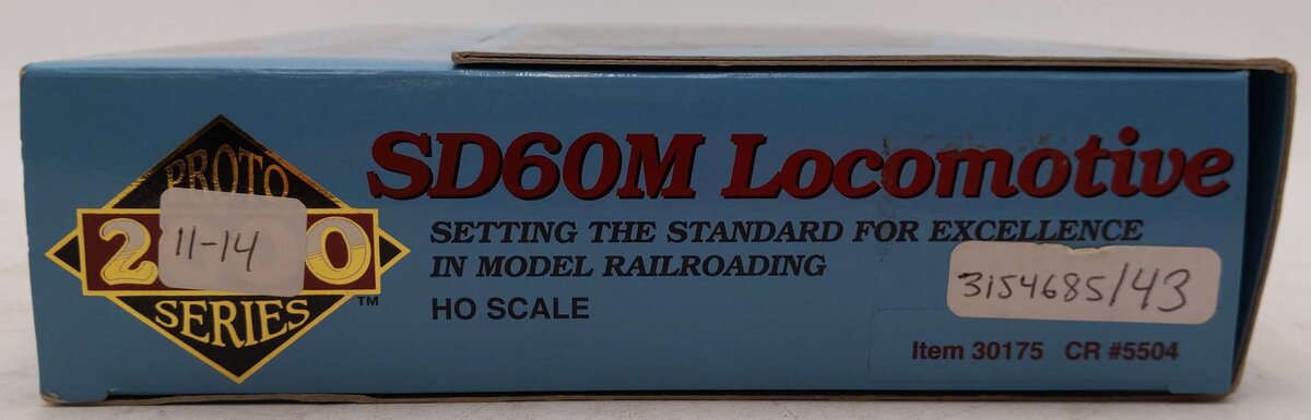 Proto 2000 30175 HO Conrail SD60M Diesel Locomotive #5504 VG/Box
