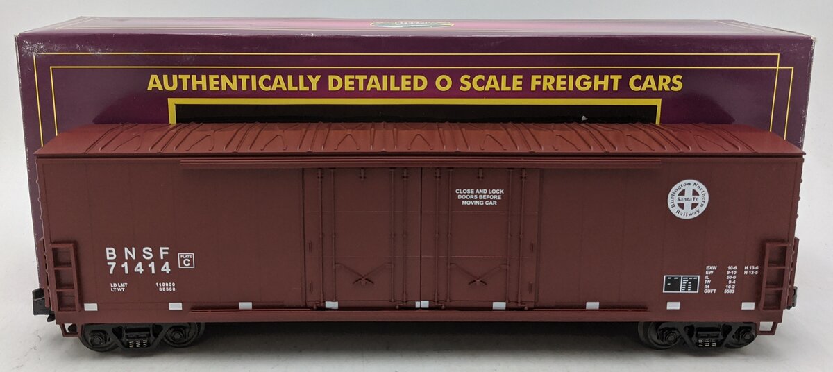 MTH 20-90010A O BNSF 50' Double Plug Door Boxcar #71414 NIB