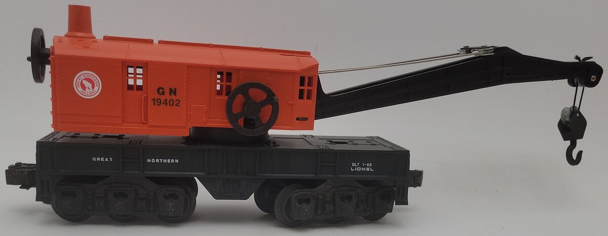 Lionel 6-19402 O Gauge Great Northern Crane Car #19402 EX/Box