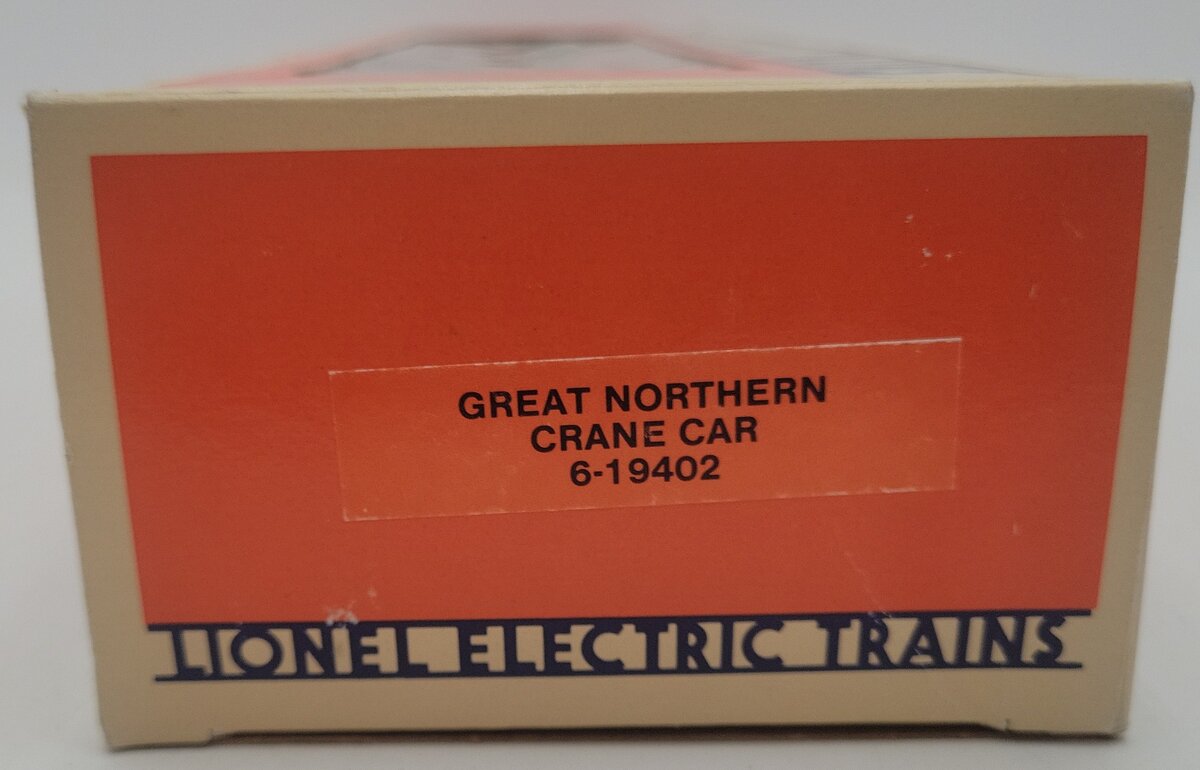 Lionel 6-19402 O Gauge Great Northern Crane Car #19402 EX/Box