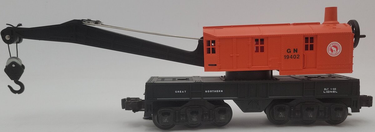 Lionel 6-19402 O Gauge Great Northern Crane Car #19402 EX/Box