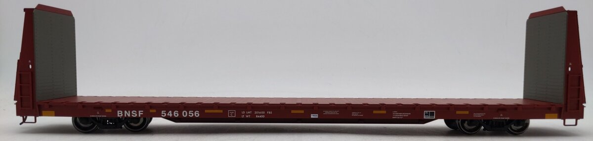 Atlas 2001751-4 O Scale BNSF Bulkhead Flat Car #546056 (2-Rail) NIB