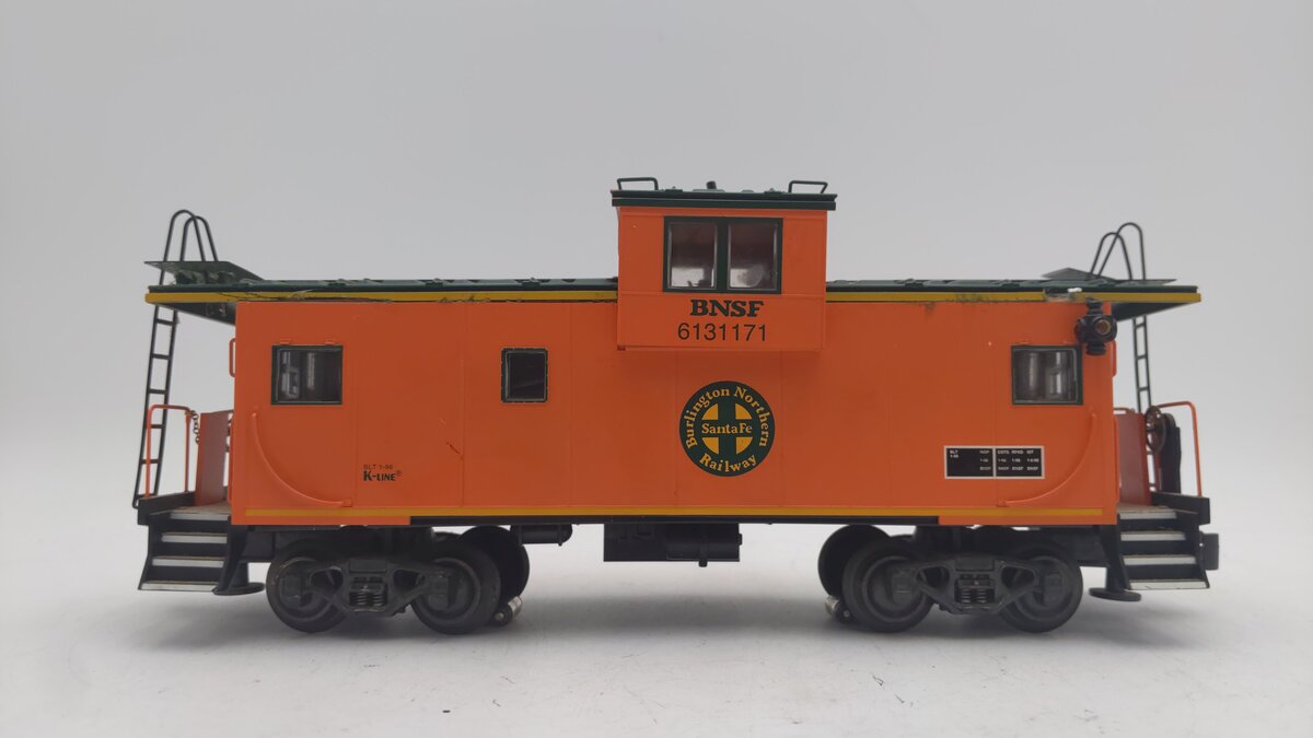 K-Line K613-1171 BNSF Extended Vision Caboose (3-Rail)/Box