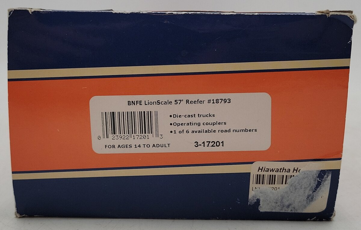 Lionel 3-17201 O Gauge Lionscale Burlington Northern Santa Fe 57’ Reefer #18793 LN/Box