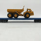 Weaver U2512 O Grand Trunk Western 50' Flat Car 3-Rail W/Dump Truck Load EX
