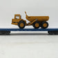 Weaver U2512 O Grand Trunk Western 50' Flat Car 3-Rail W/Dump Truck Load EX