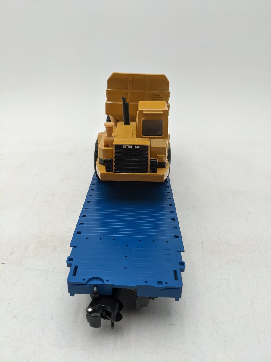 Weaver U2512 O Grand Trunk Western 50' Flat Car 3-Rail W/Dump Truck Load EX
