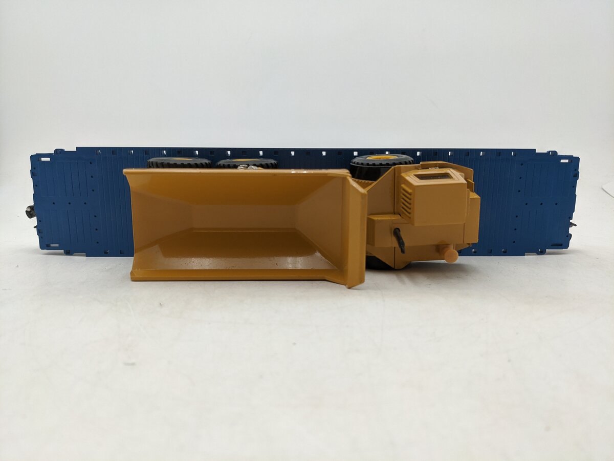 Weaver U2512 O Grand Trunk Western 50' Flat Car 3-Rail W/Dump Truck Load EX