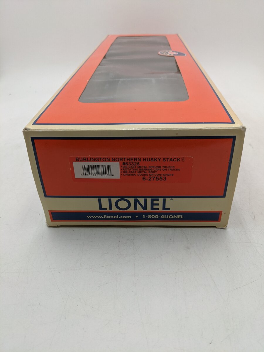 Lionel 6-27553 Burlington Northern Husky Stack Car EX/Box