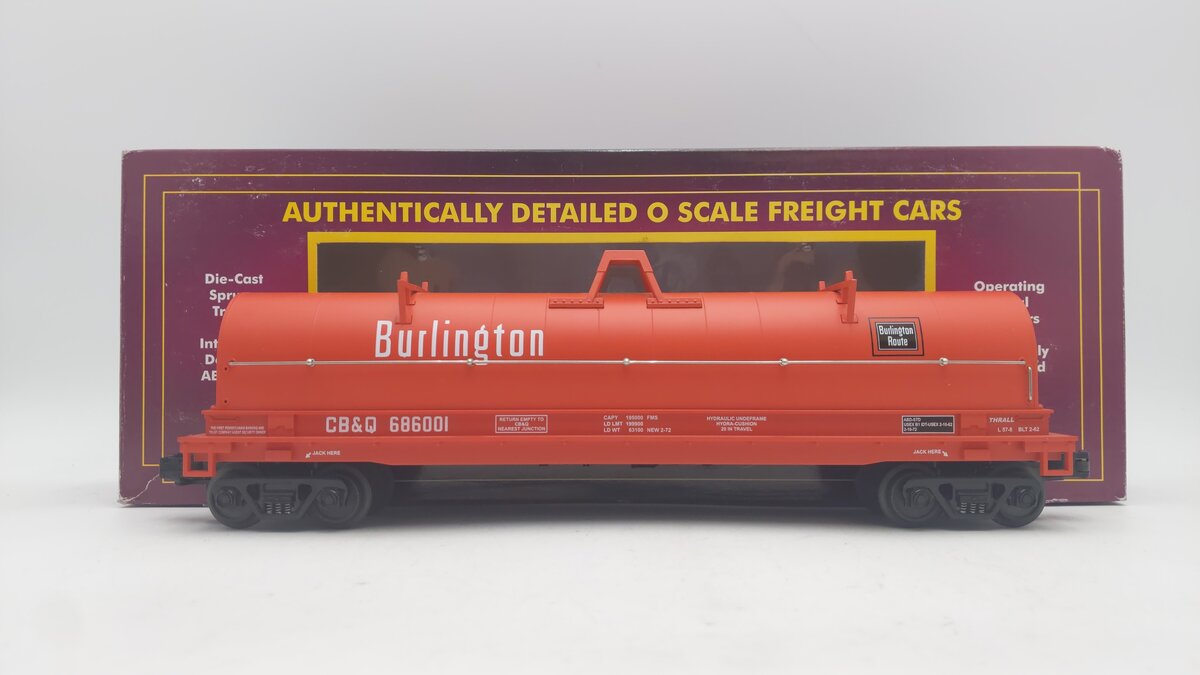 MTH 20-98262 O Gauge Burlington Coil Car #686001 EX/Box
