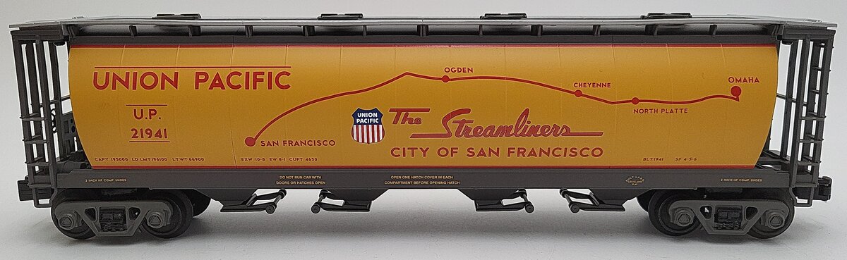 MTH 30-75393 UP 4-Bay Cylindical Hopper #21941 LN/Box