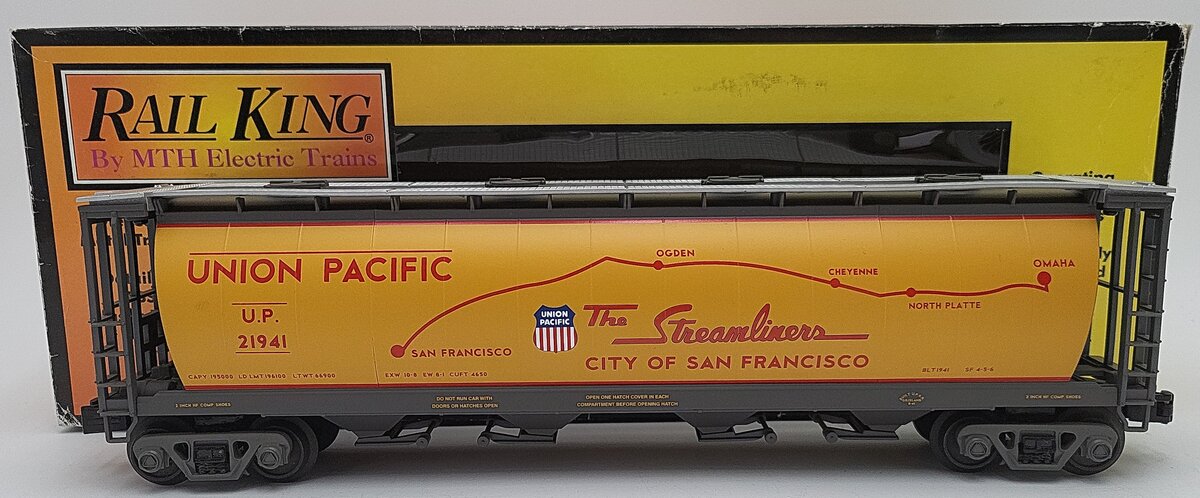 MTH 30-75393 UP 4-Bay Cylindical Hopper #21941 LN/Box