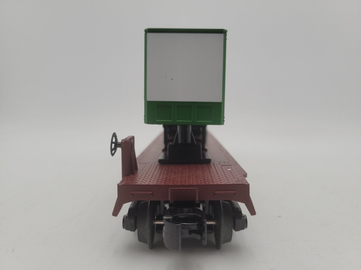 MTH 30-7077C O BNSF Flatcar w/ Trailer #545640 EX/Box