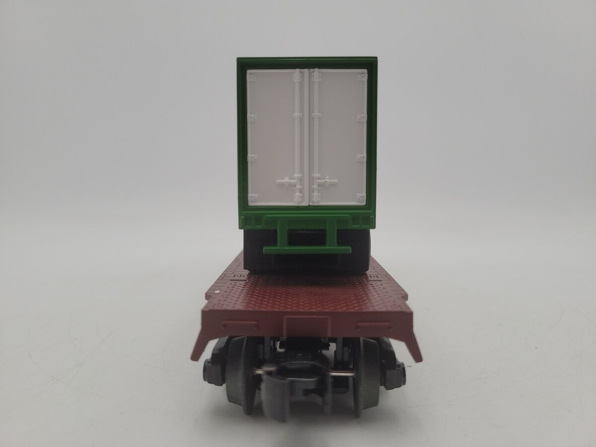 MTH 30-7077C O BNSF Flatcar w/ Trailer #545640 EX/Box