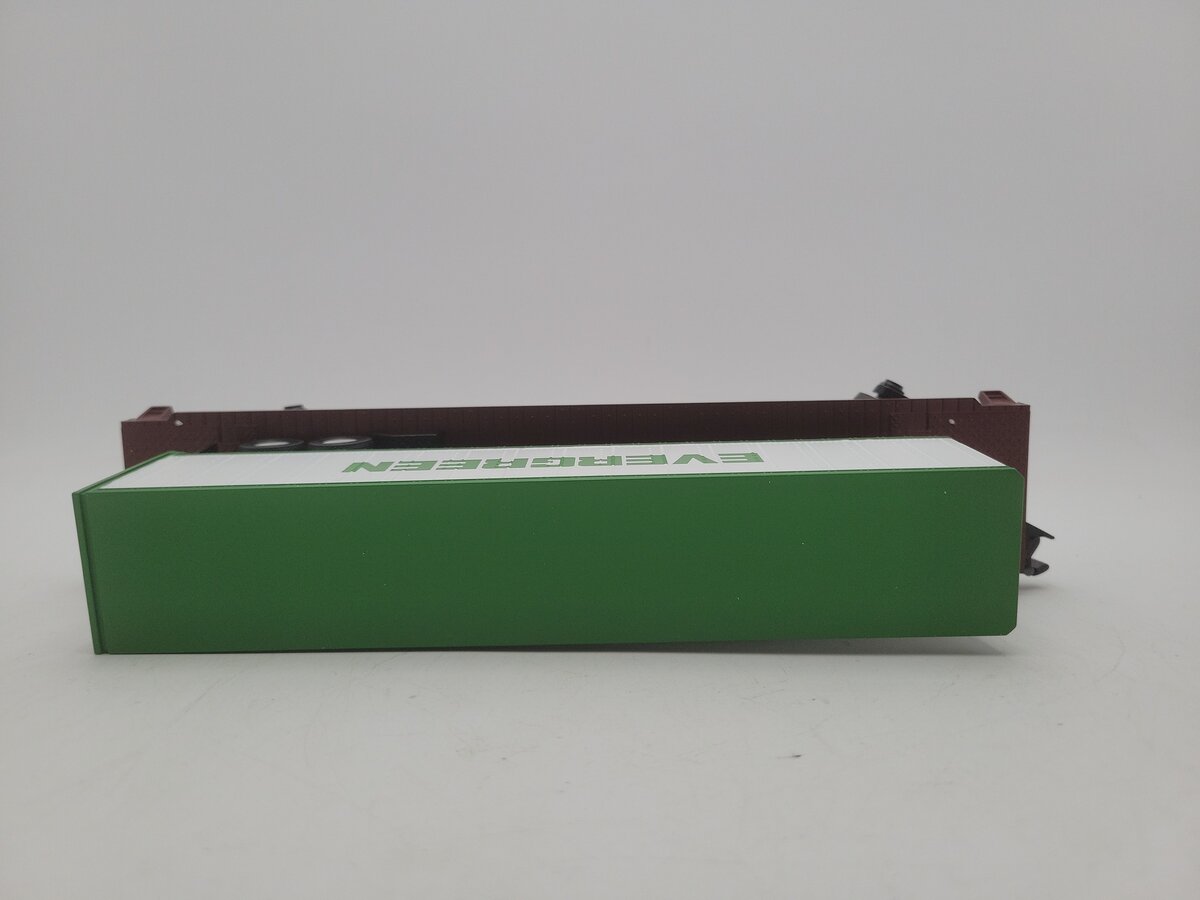 MTH 30-7077C O BNSF Flatcar w/ Trailer #545640 EX/Box