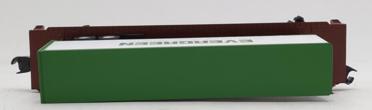 MTH 30-7077A O Scale BNSF Flat Car With Trailer #545644 EX/Box