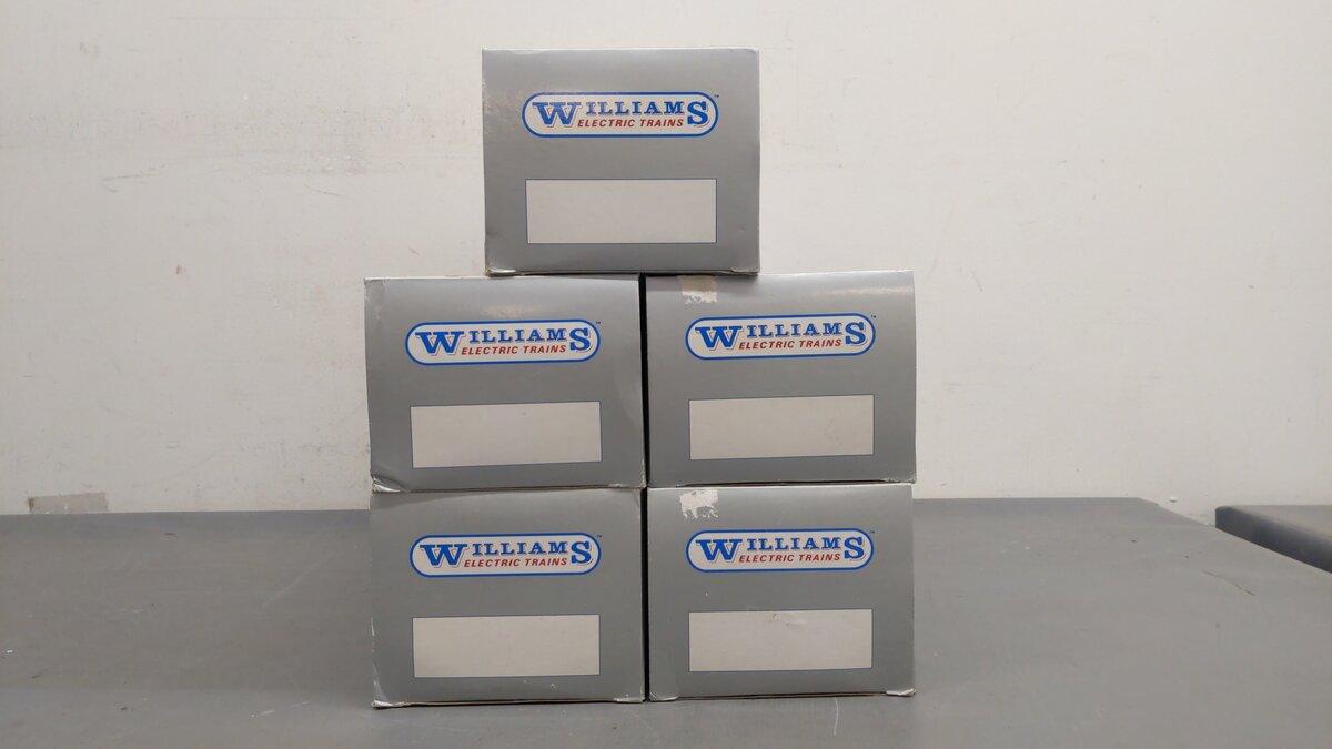 Williams O Amtrak Metro-Liner Passenger Car Set 880, 881, 882, 883, 884 (5) EX/Box
