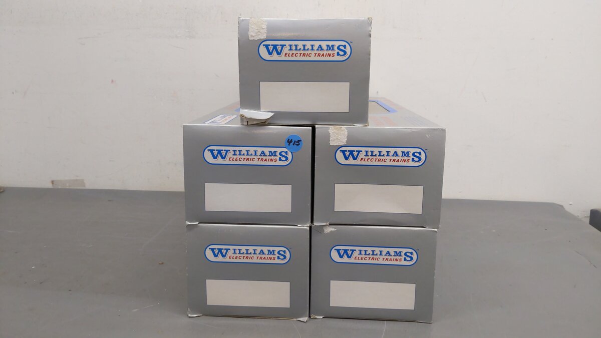 Williams O Amtrak Metro-Liner Passenger Car Set 880, 881, 882, 883, 884 (5) EX/Box